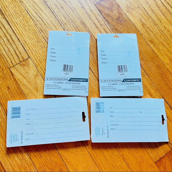 Vintage Retro Floral Party Invitations - Picture 4 of 7